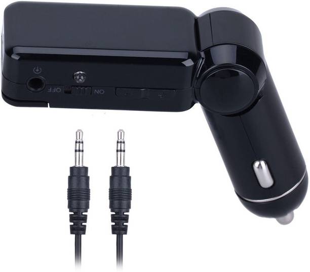 VibeX v2.1+EDR Car Bluetooth Device with 3.5mm Connector, Audio Receiver, Car Charger, FM Player, FM Transmitter