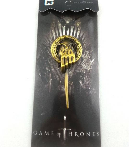 Optimus traders Game of Thrones Hand of the King Pin 8cm Metal Brooch Key Chain
