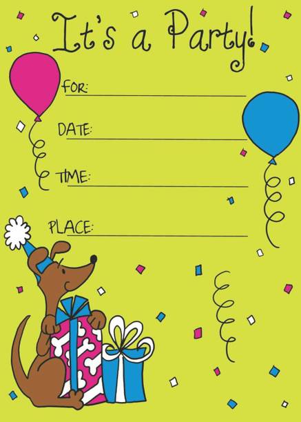Power Plus Birthday Invitation on Metallic Sheet Invitation Card