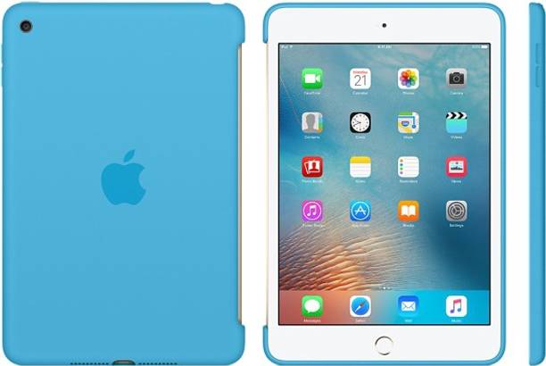 Apple Back Cover for Apple iPad Mini 4 7.9 inch  (Blue, Silicon, Pack of: 1)