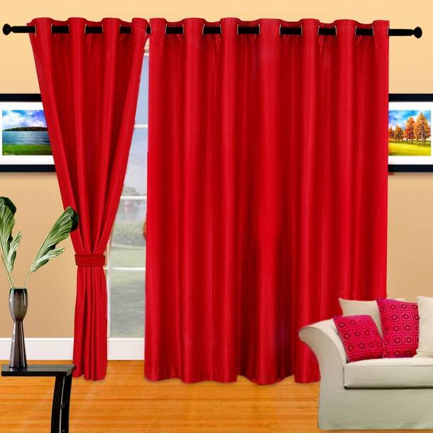 Cortina 270 cm (9 ft) Long Door Polyester Room Darkening Curtain (Pack Of 2)