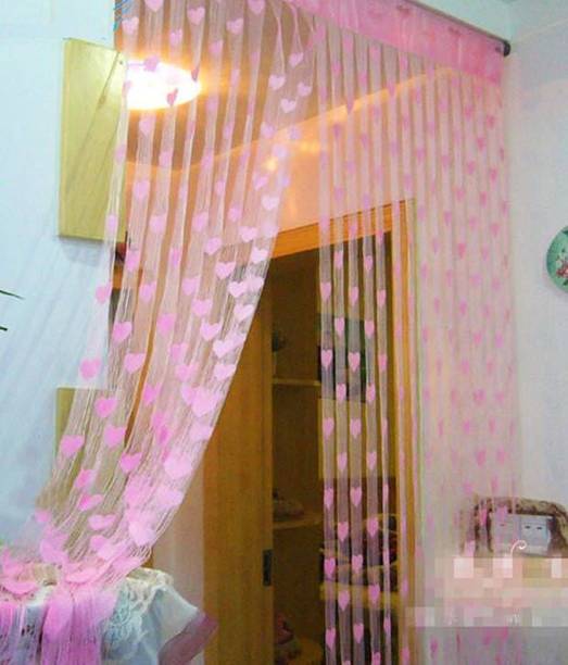 Panipat Textile Hub 213 cm (7 ft) Polyester Door Curtain (Pack Of 2)