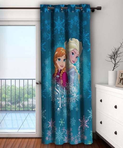 DISNEY 223 cm (7 ft) Polyester Semi Transparent Door Curtain Single Curtain