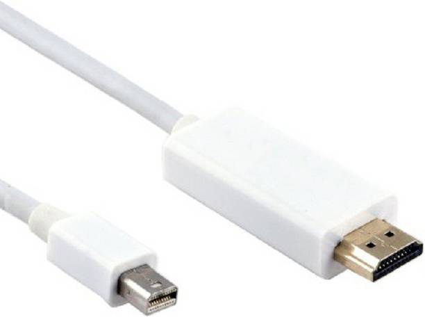 KARP HDMI Cable 1.8 m Mini Display Port to Adapter (Thunder Bolt)-White