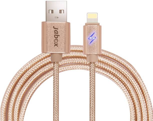 JABOX Micro USB Cable 1 m Nylon Braided Premium Lightening With LED Charge Indicator