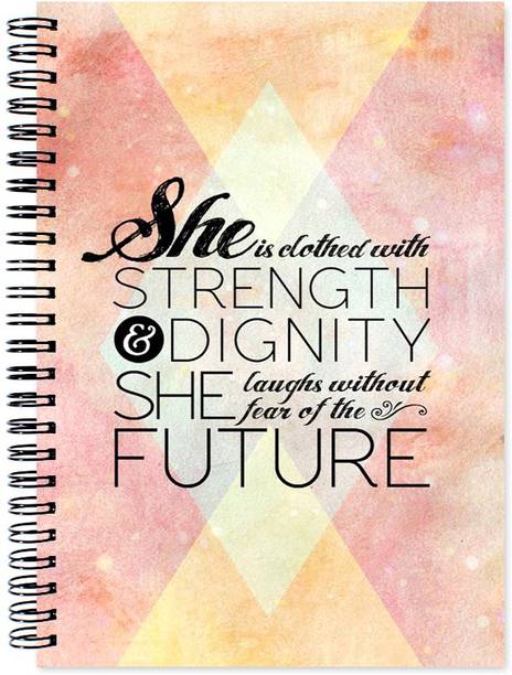 VenTechno Inspire / Motivational Covered Wirebound Ruled Paper Sheets Personal and Office Stationary Notebooks Diary A5 Diary Ruled 160 Pages