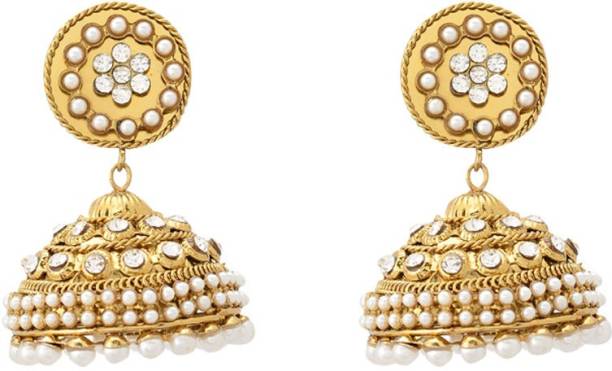 Dazzle Collection Traditional Sparkle Alloy Jhumki Earring