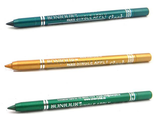 BONJOUR PARIS Single Apply 0107201621 Glazed Green-Golden-Pure Green Eye Liner 3.6 g