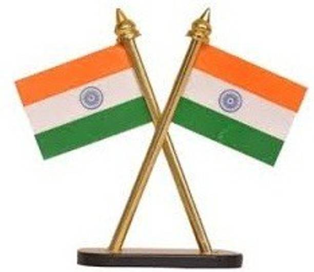 Magayatri India Rectangle Car Dashboard Flag