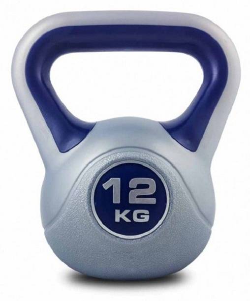 KOBO Fitness 12 Kg High Quality Imported for Gym Grey, Blue Kettlebell
