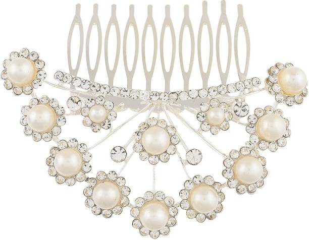 Dazzle Collection Pearl Crown Hair Clip