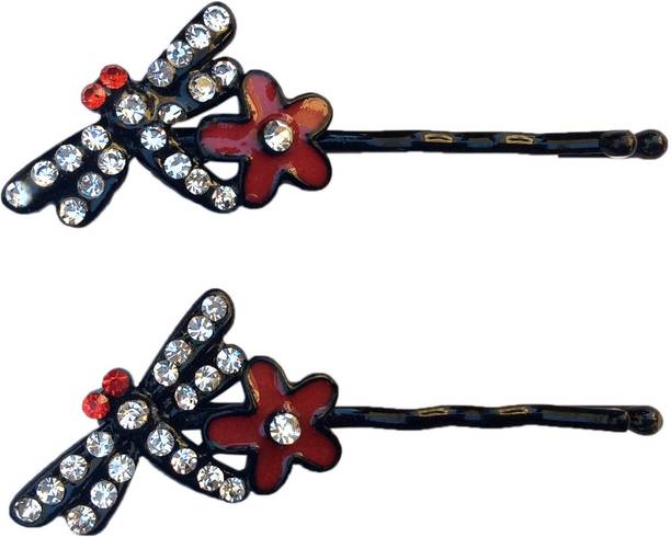 B-Fashionable Dragonfly & Flower Bobby Hair Pin