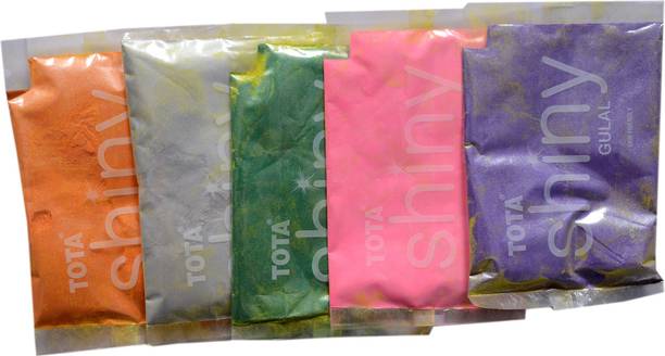 TOTA silky gulal Holi Color Powder Pack of 5