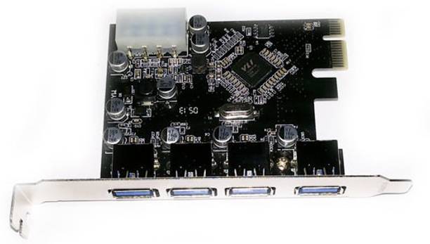 Live Tech 1X 4 USB Port PCI Express Internal Sound Card