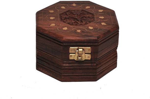 DESI KARIGAR Wooden Jewellery Box Jewellery Vanity Box