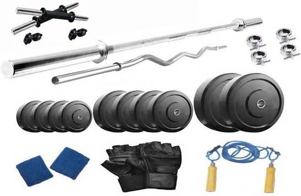 Protoner 20 kg 20 kg PVC weight with 4 rods Home Gym Combo