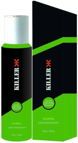 KILLER Marine Deodorant Deodorant Spray  -  For Men & Women
