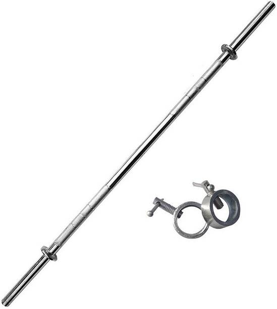 Solutions24x7 3 FT STRAIGHT ROD FOR HOME GYM EXERCISES Weight Lifting Bar