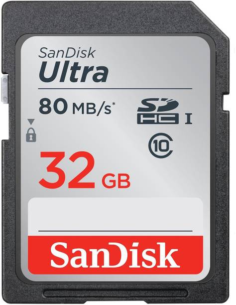 SanDisk Ultra 32 SDHC Class 10 80 Mbps  Memory Card