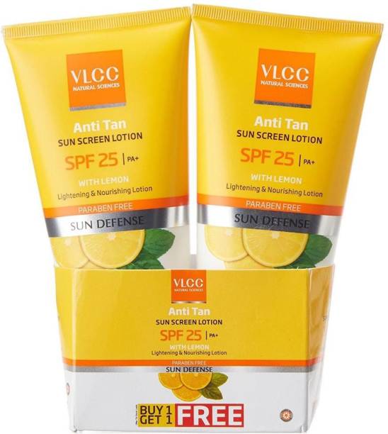 VLCC Anti Tan Sun Screen Lotion (Buy 1 get 1 Free) - SPF 25 PA+