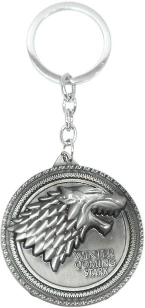 Aura Game Of Thrones Winter is Coming Round Metal Key Chain