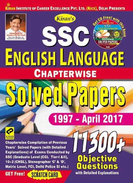 Kiran’s Ssc English Language Chapterwise Solved Papers 11300+ Objective Questions – English