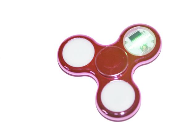 Mumbai Tattoo Mumbai Tattoo Fidget Spinner, Focus Metal Toy Round Color RED