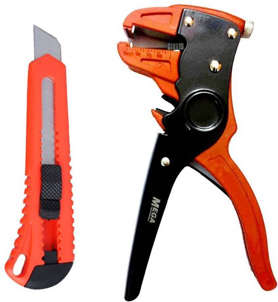 STAR Heavy Duty Wire Stripper + Knife Cutter Auto Lock Wire Cutter