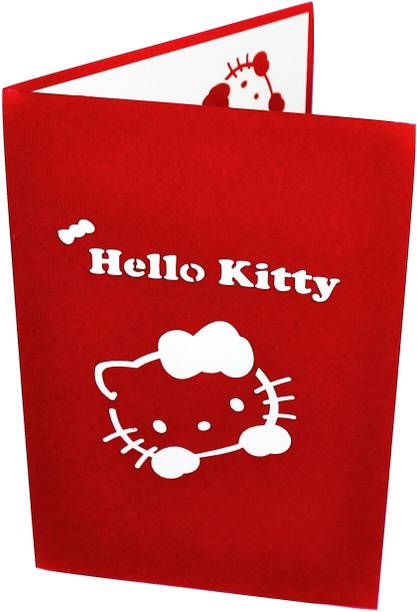 Indifashion Hello Kitty Pop Up Greeting Card