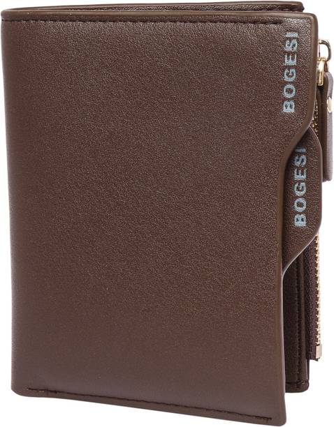 Men Formal Brown Artificial Leather Wallet - Mini