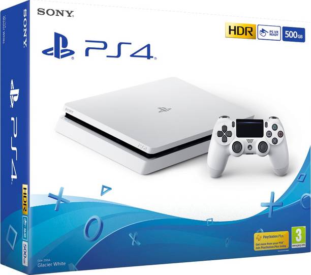 SONY PlayStation 4 (PS4) Slim 500 GB (Glacier White)