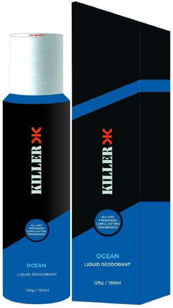 KILLER Ocean Liquid Deodorant 150ML Perfume Body Spray  -  For Men & Women