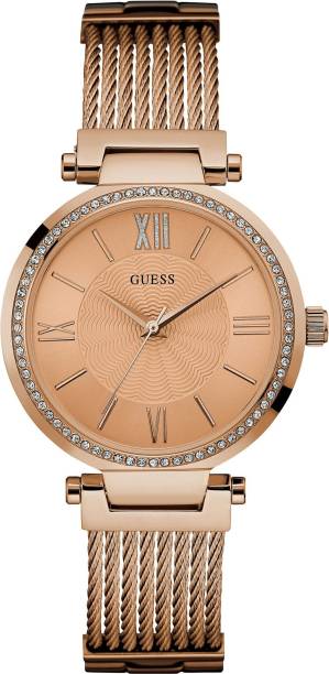 Guess Premium Rose Gold Analog Watch  - For Women