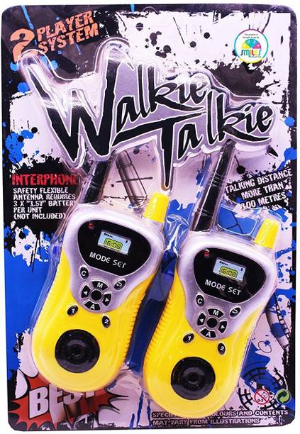 ALIVE Yellow Cool Walkie talkie High Range Good Quality Dash Look