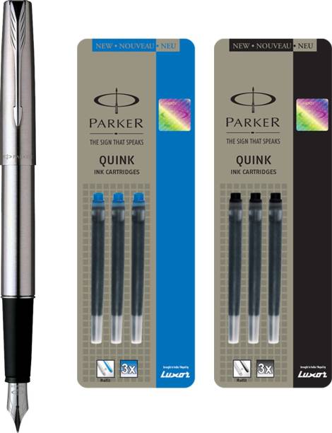 Black Ink New Details about   18 x Parker Quink Ink Cartridges For All Parker Fountain Pens