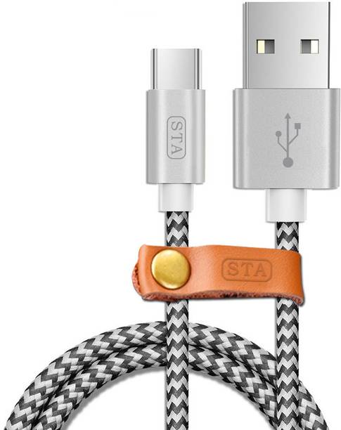 STA USB Type C Cable 2 A 1 Meters Nylon Braided Fast Charge USB A 2.0 To