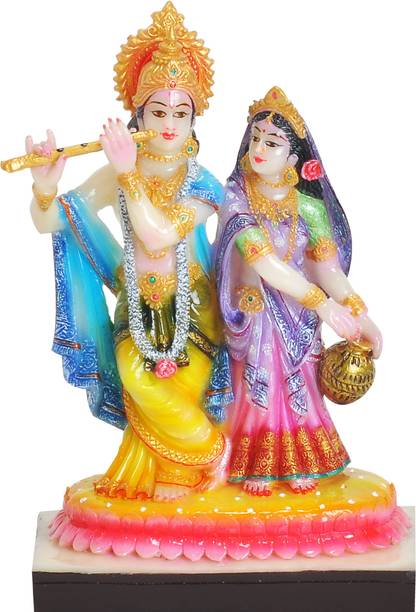 Guru Kripa Radha Krishna small Idol Decorative Showpiece  -  23 cm