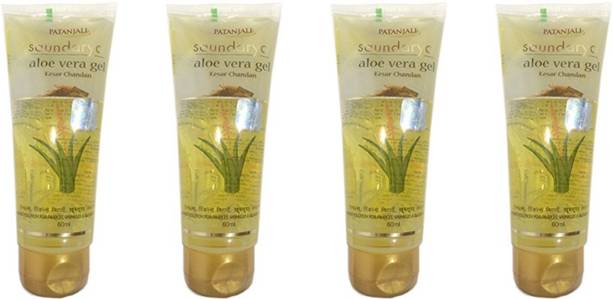 PATANJALI Saundarya Alovera Gel Kesar Chandan (Pack of 4) Face Wash