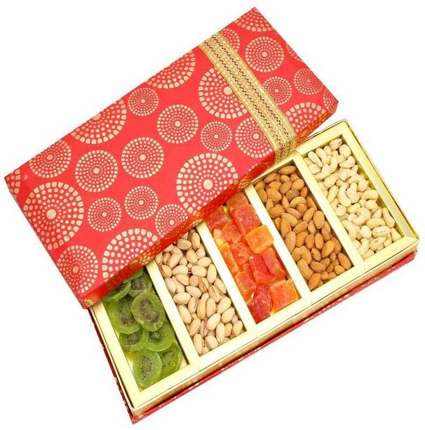 Ghasitaram Gifts Satin 5 part Assorted Dryfruit