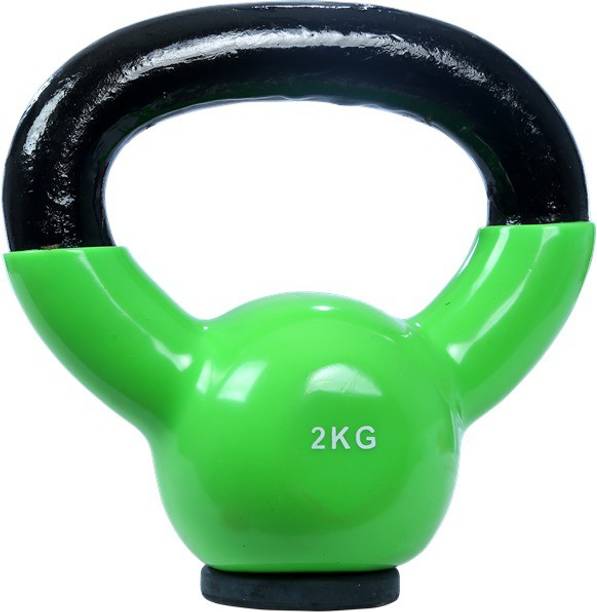 BFitusa Vinyl Kettlebell with Rubber Base Green Kettlebell