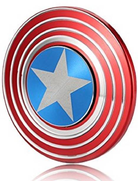 Rao Fashionista Captain America Fidget Spinner Metal Premium Quality (Red+Blue)