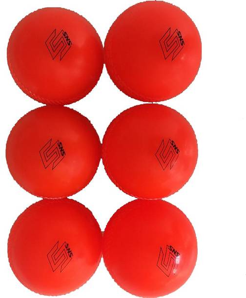 SNS CRICKET BALL - WIND BALL- ORANGE (PACK OF 6) Cricke...