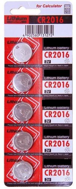 Divye Electronics Solutions CR2016 3V Lithium Button Coin Cell  (5 Pcs)  Battery