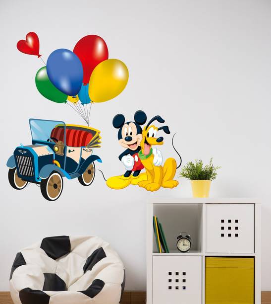 HAPPYSTICKY 80 cm Micky Mouse Removable Sticker