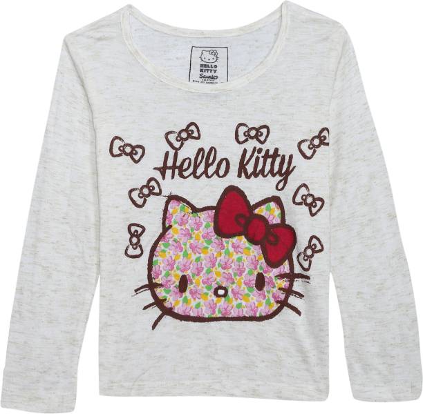 HELLO KITTY Girls Graphic Print Cotton Blend T Shirt