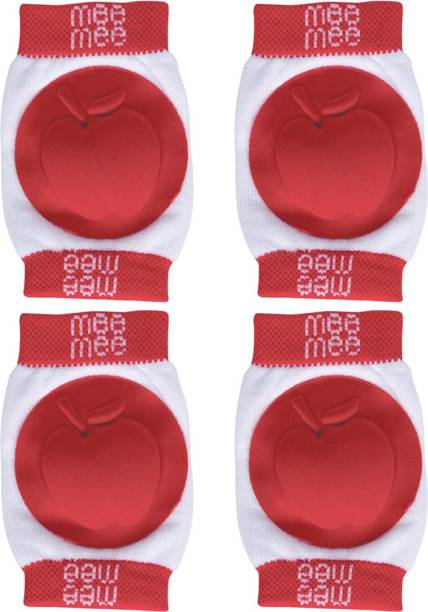 MeeMee Soft Baby Knee/Elbow Pads - (Pack of 2,Red) Red Baby Knee Pads