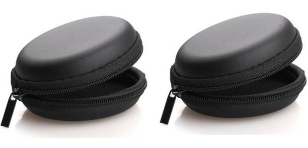 RETRACK Leather Zipper Headphone Pouch For Universal