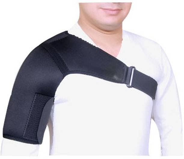A R Shoulder Support Adjustable Compression Shoulder Pad Black (Right) Shoulder Support