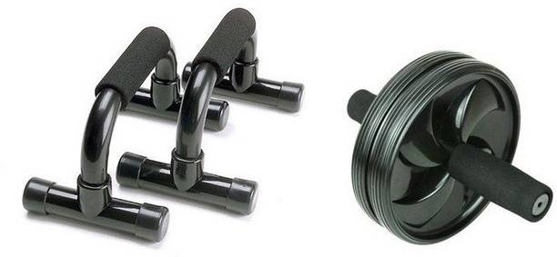 STARX AB roller with Push Up bar एब व्यायाम करने वाला