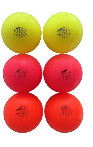 SNS CRICKET BALL - WIND BALL- ASSORTED (PACK OF 6) Cric...